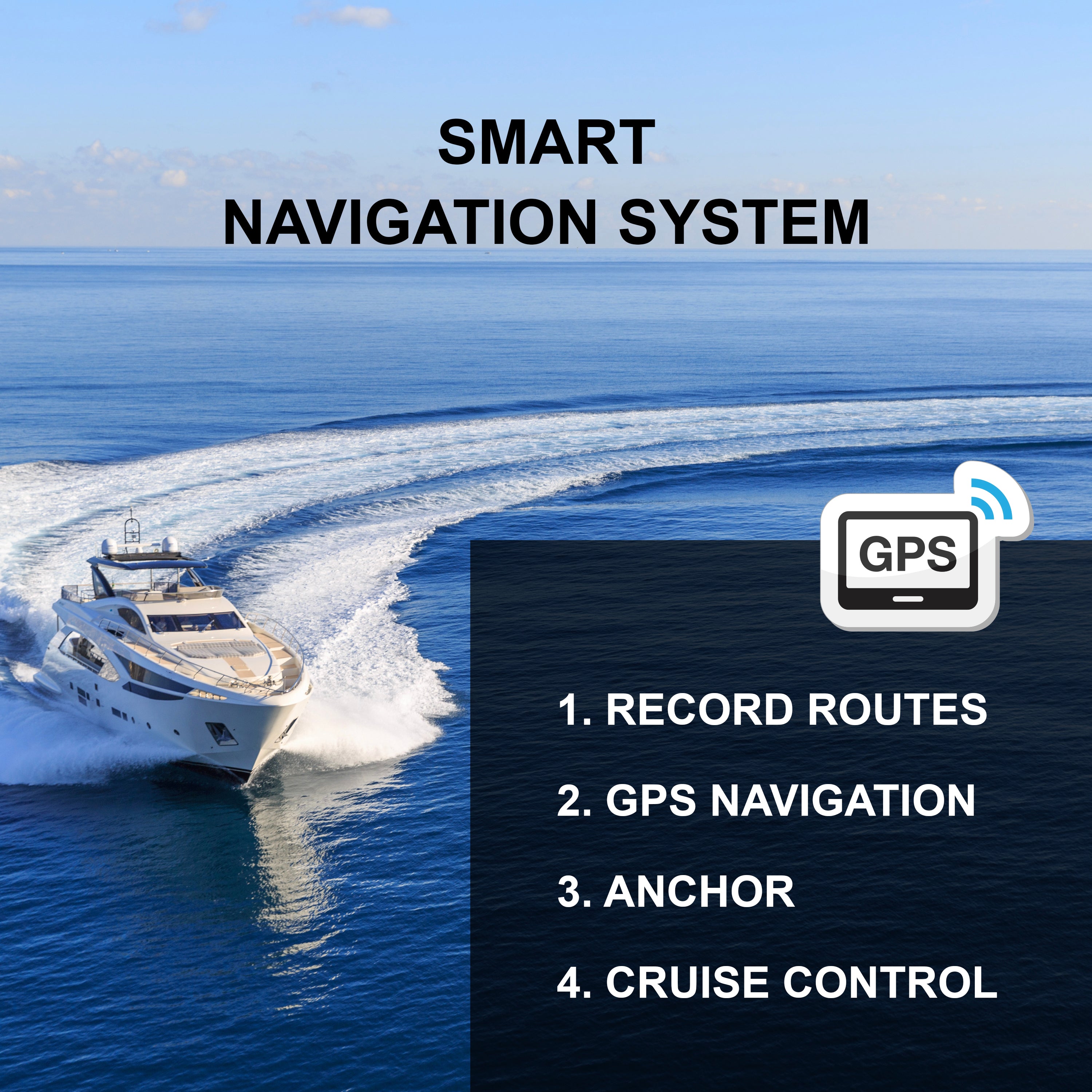 CAYMAN GPS WITH ANCHOR MODE ON REMOTE 24V 80Lbs